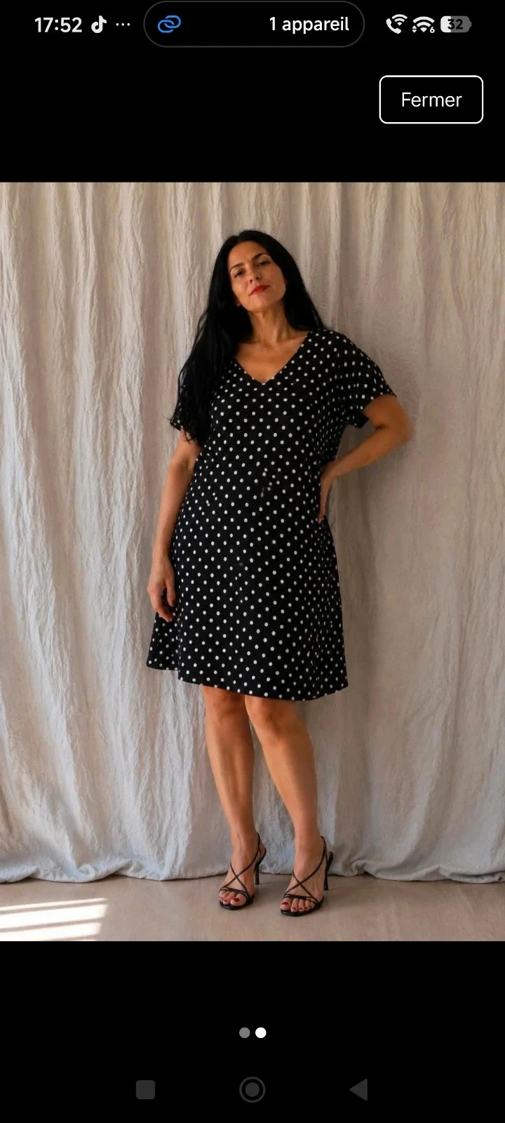 Polka dot dress size L – photo 2